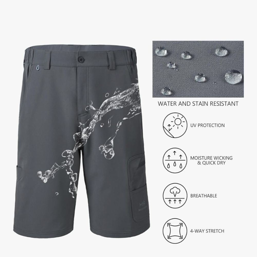 Men's Gray Cargo Shorts - Picture 6 of 7